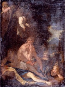 Ninfa y sátiro de Nicolas Poussin
